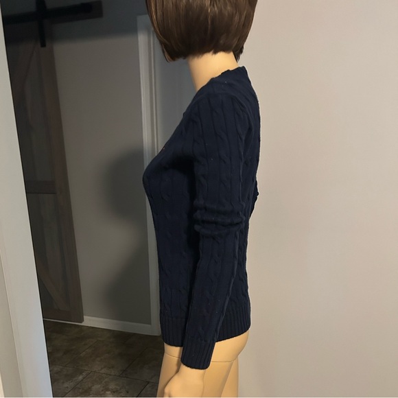 Polo by Ralph Lauren Navy Cable Knit Sweater - Picture 4 of 9